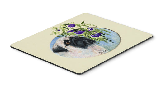 Caroline's Treasures SS8064MP "Pug Mouse Pad, Hot Pad or Trivet" for Home Office Gaming Working Computers Laptop Mouse Mat,Washable Large Mousepad