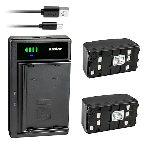 Kastar 2-Pack Battery and Smart USB Charger Replacement for Pentax CST-225N PCS-215 PCS-225 PCS-300 PCS-305 PCS-315 PCS-325 PCS-335 PCS-500 PCS-515
