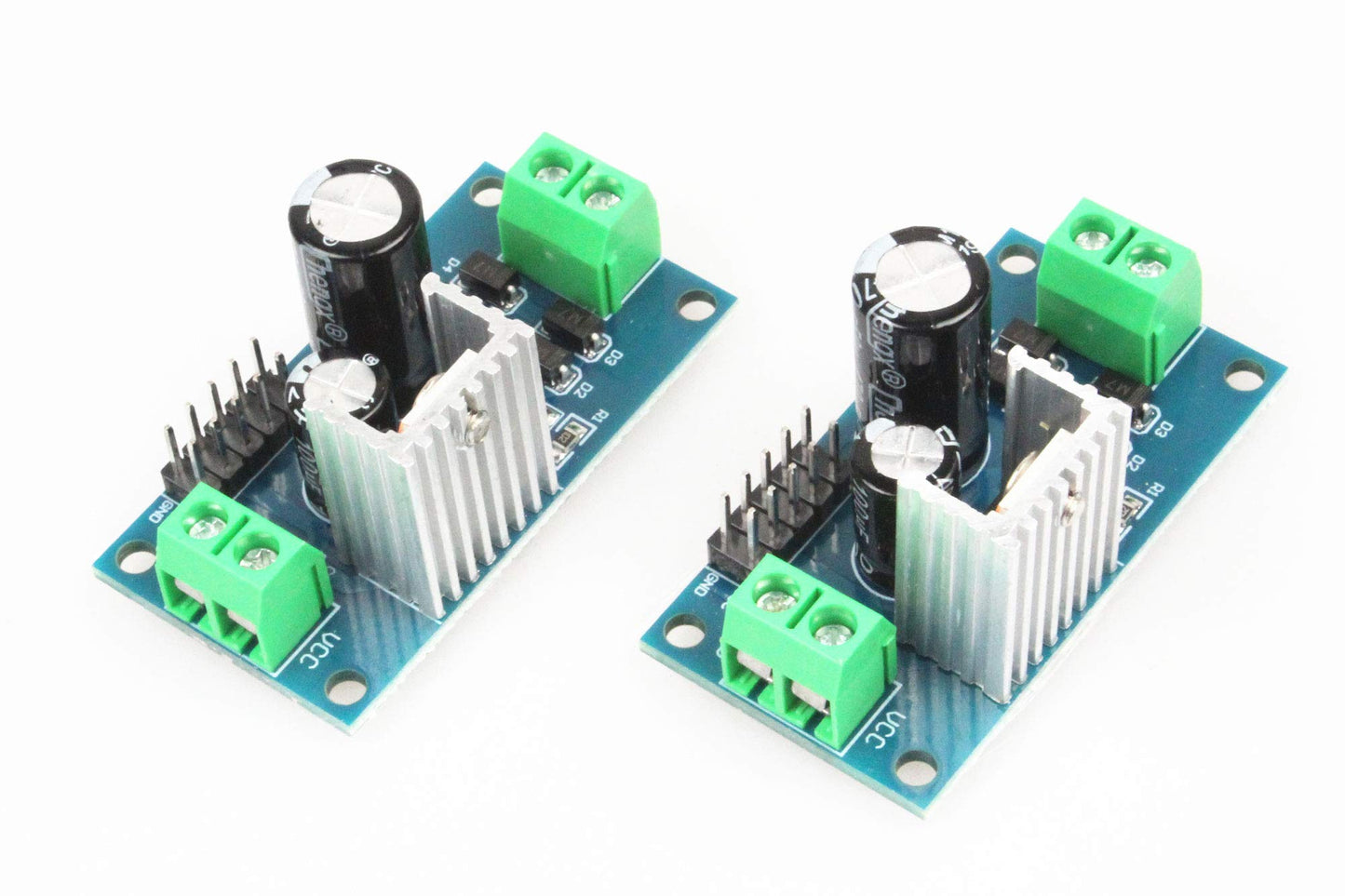 NOYITO Three-Terminal Regulator Power Supply Module LM7805 5V LM7812 12V Regulator Module 3A Rectifier Filter Power Converter (Pack of 2) (DC 05V)…