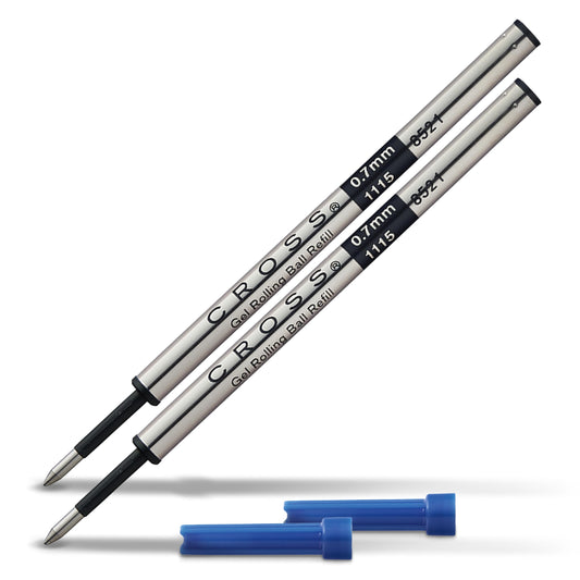 Cross Selectip Gel Rollerball Pen Refill - Blue - Medium - 2-Pack - Luxury Pen Refill for Consistent Ink - Quick-Drying & Smudge-Free - Smooth Laydown