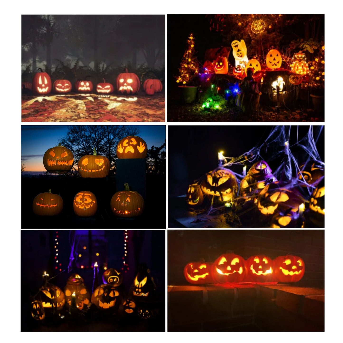 Zhiweikm Halloween Pumpkin Lights Decoration,LED Battery Flameless Tea Light, Submersible Tea Candle Waterproof Decorations Underwater Vase Light