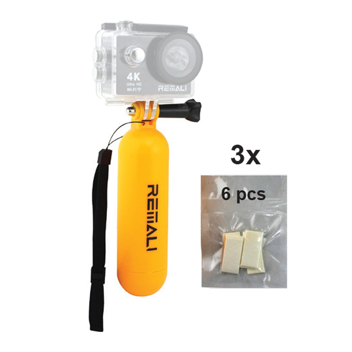 REMALI Hand Held Floaty and 18 Anti-Fog Insert Combo Action Camera Accessories