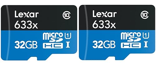 Lexar High-Performance microSDHC 633x 32GB UHS-I/U1 Bulk Packaging 2 Pack