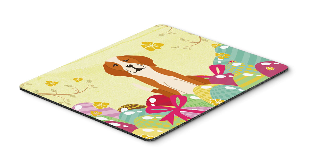 Caroline's Treasures BB6110MP Easter Eggs English Foxhound Mouse Pad, Hot Pad or Trivet for Home Office Gaming Working Computers Laptop Mouse