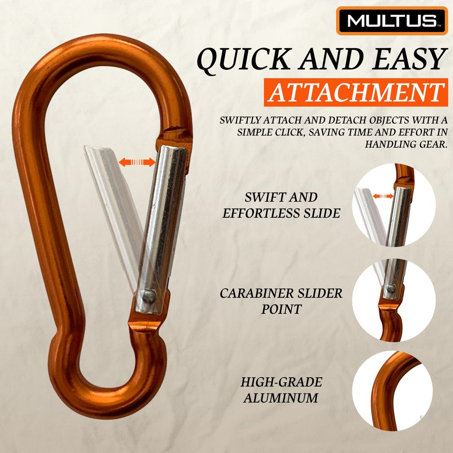 MULTUS Hook and Loop Caribiner Storage Strap for Home Shop Garage to Organize Electric Cords Tools Ropes Cable Strap Hoses Groceries and Travel Strap