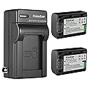 Kastar 2-Pack NP-180 Battery and AC Wall Charger Replacement for Minolta MN2K50NV 2.7K Quad HD /48MP, MN4K25NV 4K Ultra HD, MN4K20NV 4K Ultra HD