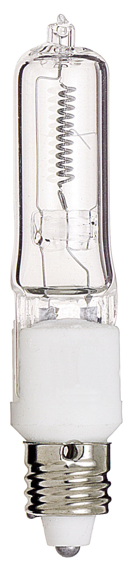 Satco S3486 1/Card 120V 150-Watt T4.5 E11 Base Light Bulb, Clear