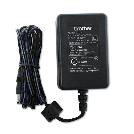 Brother PowerPayless.com 9V AC Adapter Replace AD-24 AD24 AD-24ES AD24ES for Brother P-Touch Label Printer