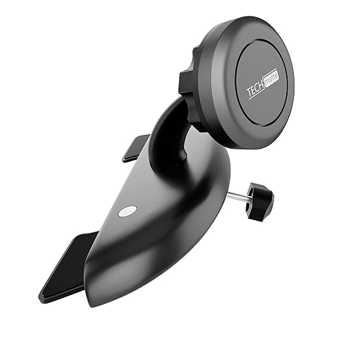 TechMatte MagGrip Universal Magnetic CD Slot Car Mount with Extra Strong Magnetic Grip (1 Pack)