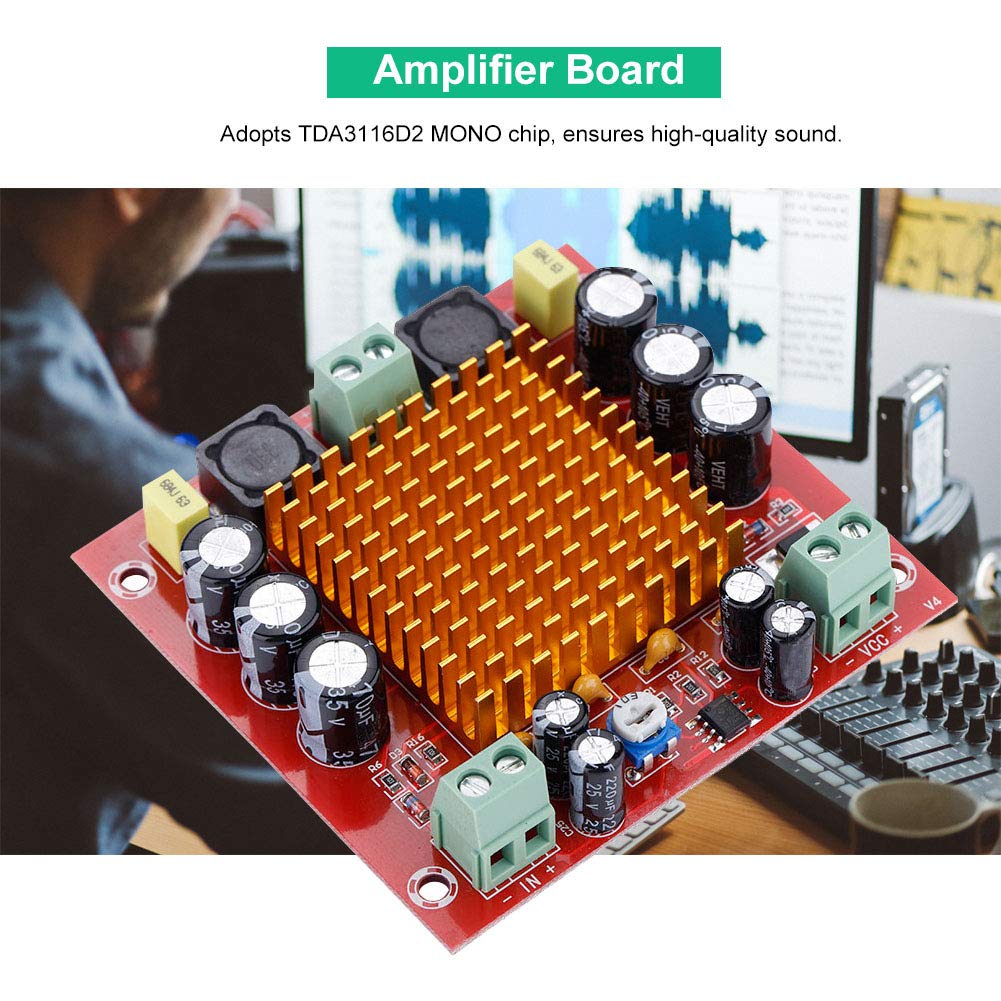 TPA3116D2 MONO Chip 150W Single channel Audio Receiver Digital Amplifier Board, Power Amp Module 12V to 26V