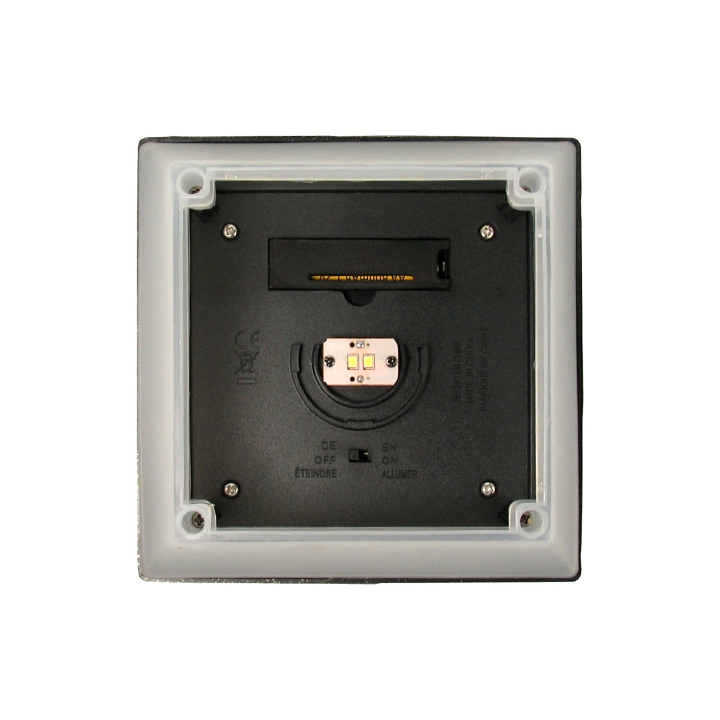 Solar Powered Post Cap Lights 4x4 inch, Set of 2, New Upgraded Brighter SMD LED Bulbs
