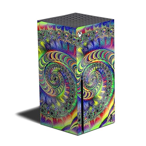 MightySkins Glossy Glitter Skin Compatible with Xbox Series X - Acid | Protective, Durable High-Gloss Glitter Finish | Easy to Apply, Remove,