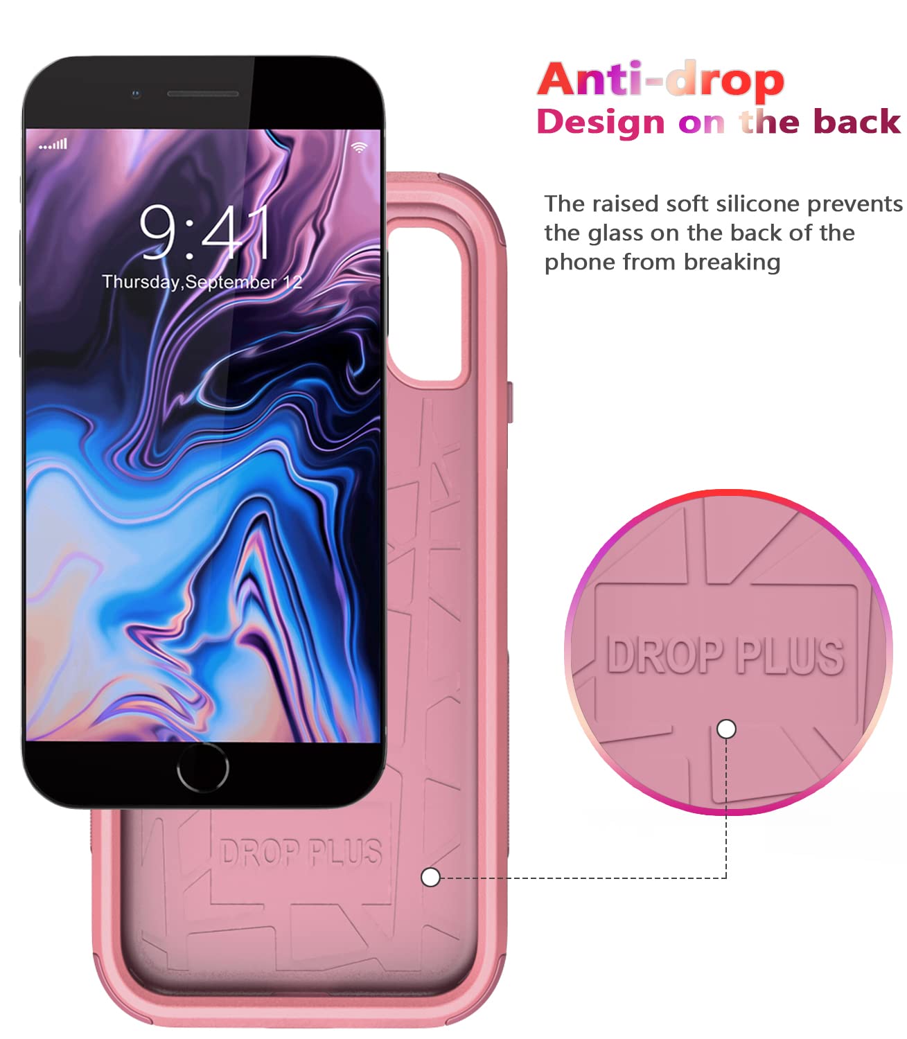 Diverbox for iPhone 8 Plus Case, iPhone 7 Plus Case [Shockproof] [Dropproof] [Dust-Proof],Heavy Duty Protection Phone Case Cover for Apple iPhone 8