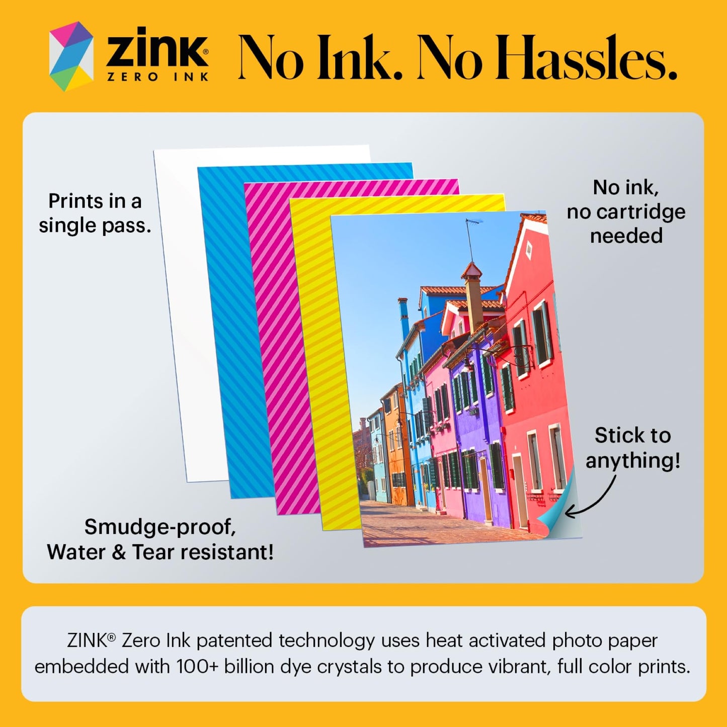 KODAK Step Instant Smartphone Photo Printer, Portable Mini Color Wireless Mobile Printer, Zink 2x3” (5.1x7.5 cm) Sticky-Back Photos, Bluetooth