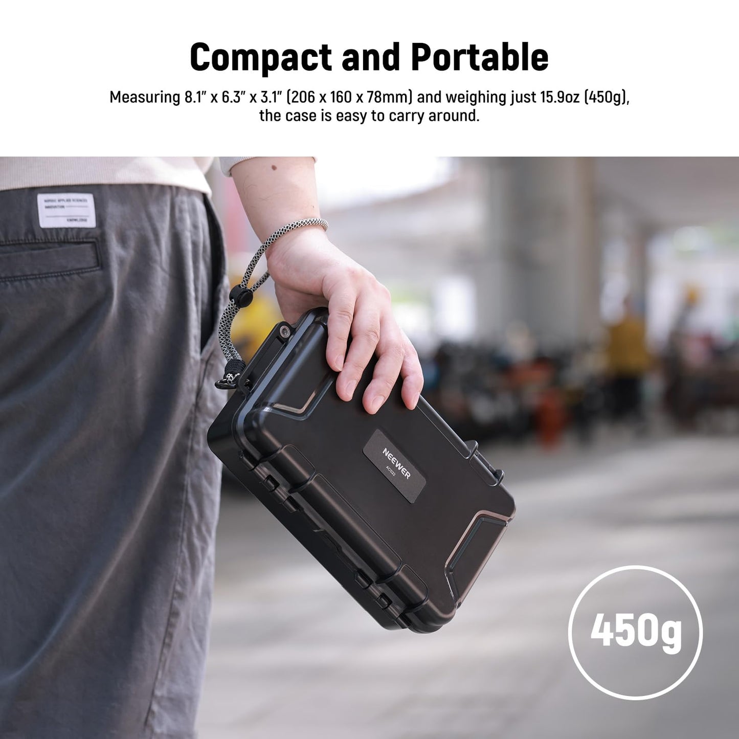NEEWER Hard Case Compatible with DJI Osmo Pocket 3 & Creator Combo Accessories, IP67 Waterproof Dustproof Shockproof Portable Travel Storage Case