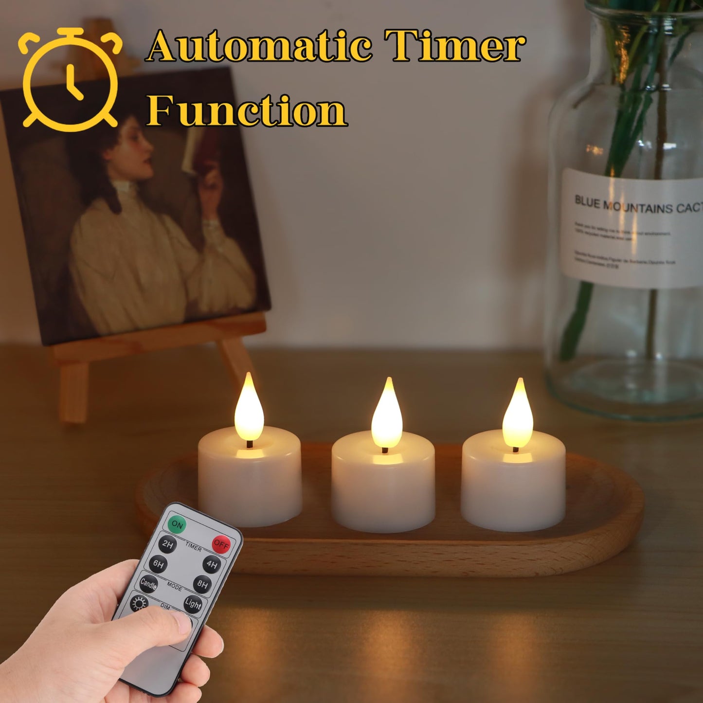 yunsheng Rechargeable Tea Lights Charging Base and Remote Timer, 12Pcs Battery Operated Tea Light, LED Flameless Votive Candles for Home Wedding Party