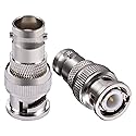 POBADY 2PCS BNC Adapters BNC Male to BNC Female for CB Antenna BNC Aerial CB Aerial CB Antenna 4G Antenna Ham Radio HD Video HDTV