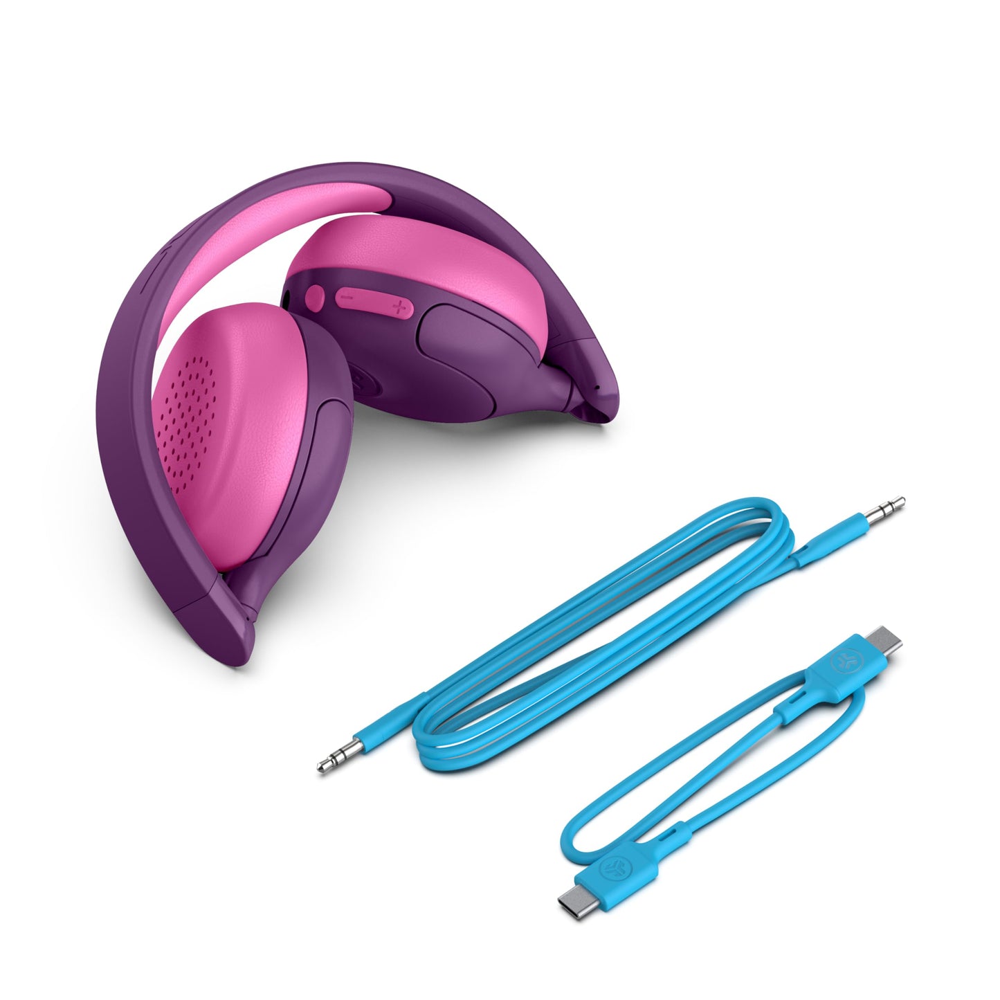 JLab JBuddies ANC 2 in 1 Wireless + Wired Kids Headphones, Active Noise Canceling and Be Aware Modes, Safe Volume Settings, 50+ Hours Playtime…