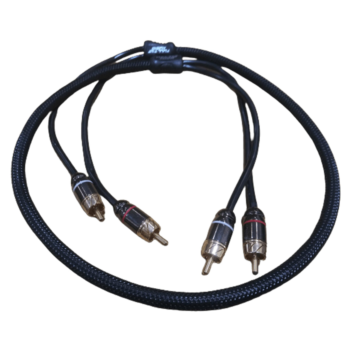Full Tilt by Sundown Audio Premium 3ft DualChannel RCA Interconnect Cable | 2-Channel Audio Adapter | Gold-Plated, Techflex Braided, Shielded for Noise-Free Car/Home Audio & Subwoofer