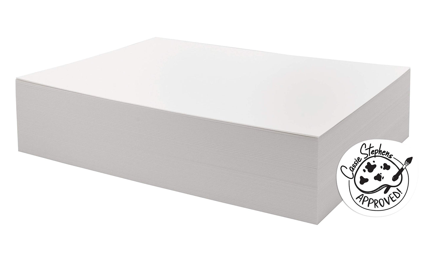 UCreate Watercolor Paper, White, Bulk, 90lb., 9" x 12", 250 Sheets