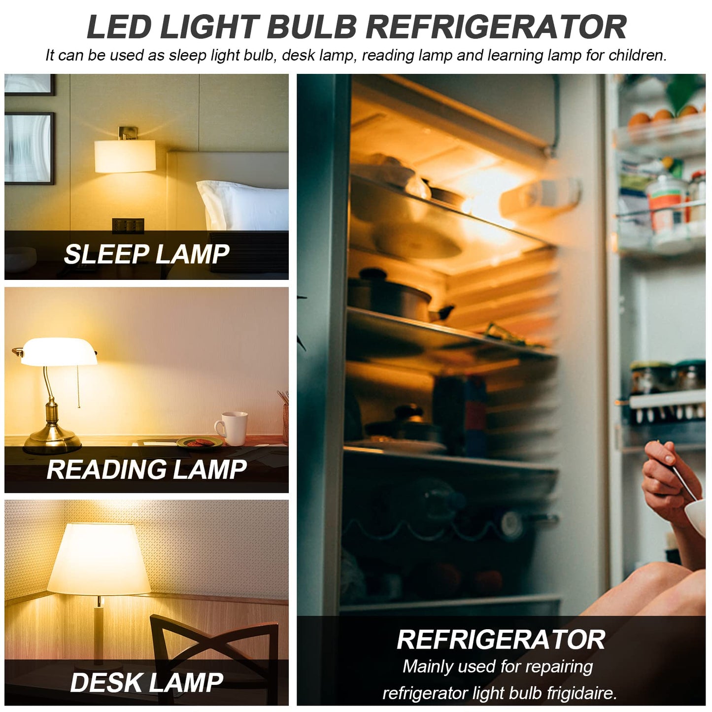 KEI D34l Refrigerator Light Bulb FOR Frigidaire 3.5W LED Refrigerator Bulb
