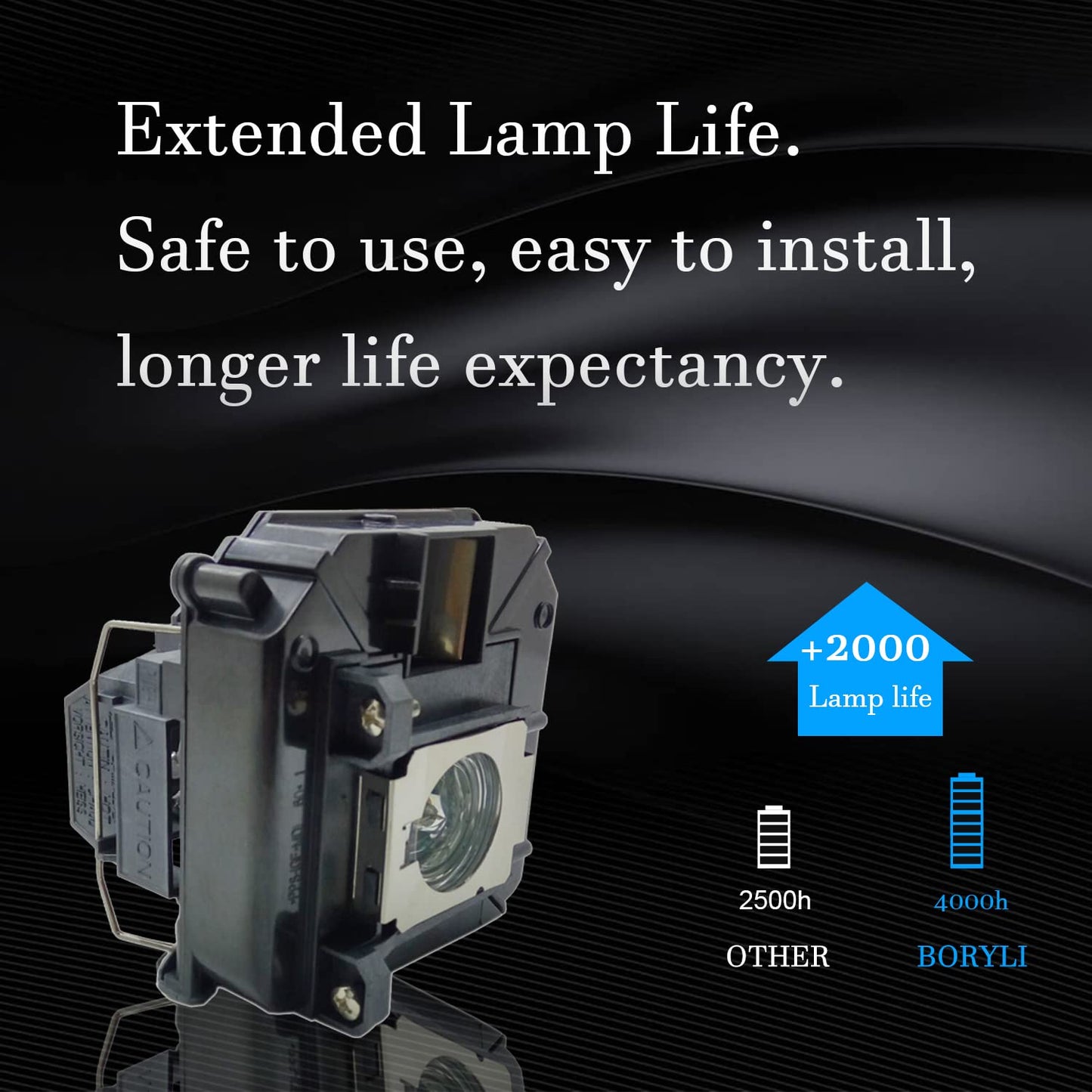 BORYLI Projector LAMP (ELP68) PowerLite 3020 Home Cinema 3010 3010E 3020E EH- TW5810C TW5900 TW5910 TW5910W TW6000 TW6000W TW6100