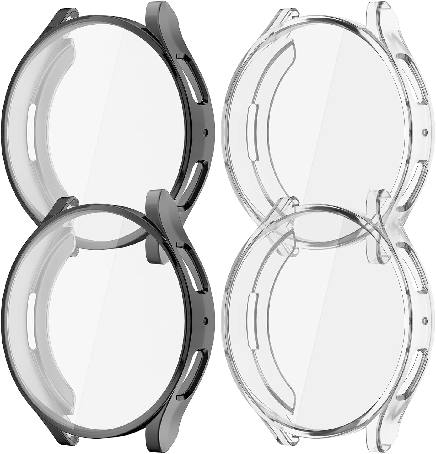 Rc-Z [4-Pack] for Samsung Galaxy Watch 6 40mm Screen Protector Case, Protective Soft TPU Face Cover Replacement Bumper Accessories for Galaxy Watch 6