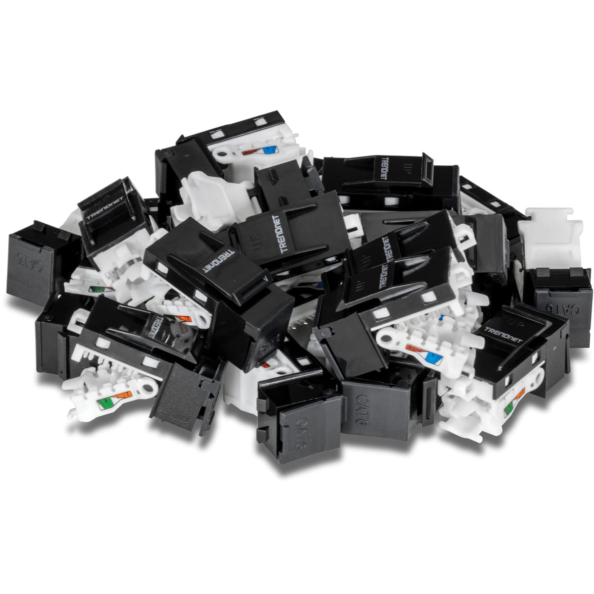 TRENDnet Cat6 Keystone Jack, 25-Pack Bundle,TC-K25C6BK