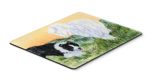 Caroline's Treasures SS8103MP Border Collie Mouse Pad, Hot Pad or Trivet for Home Office Gaming Working Computers Laptop Mouse Mat,Washable Large