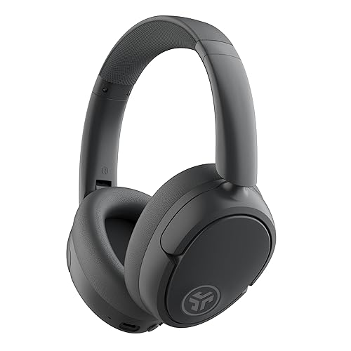 JLab JBuds Lux ANC Wireless Headphones, Graphite, Hybrid Active Noise Cancelling, Customizable Sound, Spatial Audio Compatible, Premium Over-Ear…