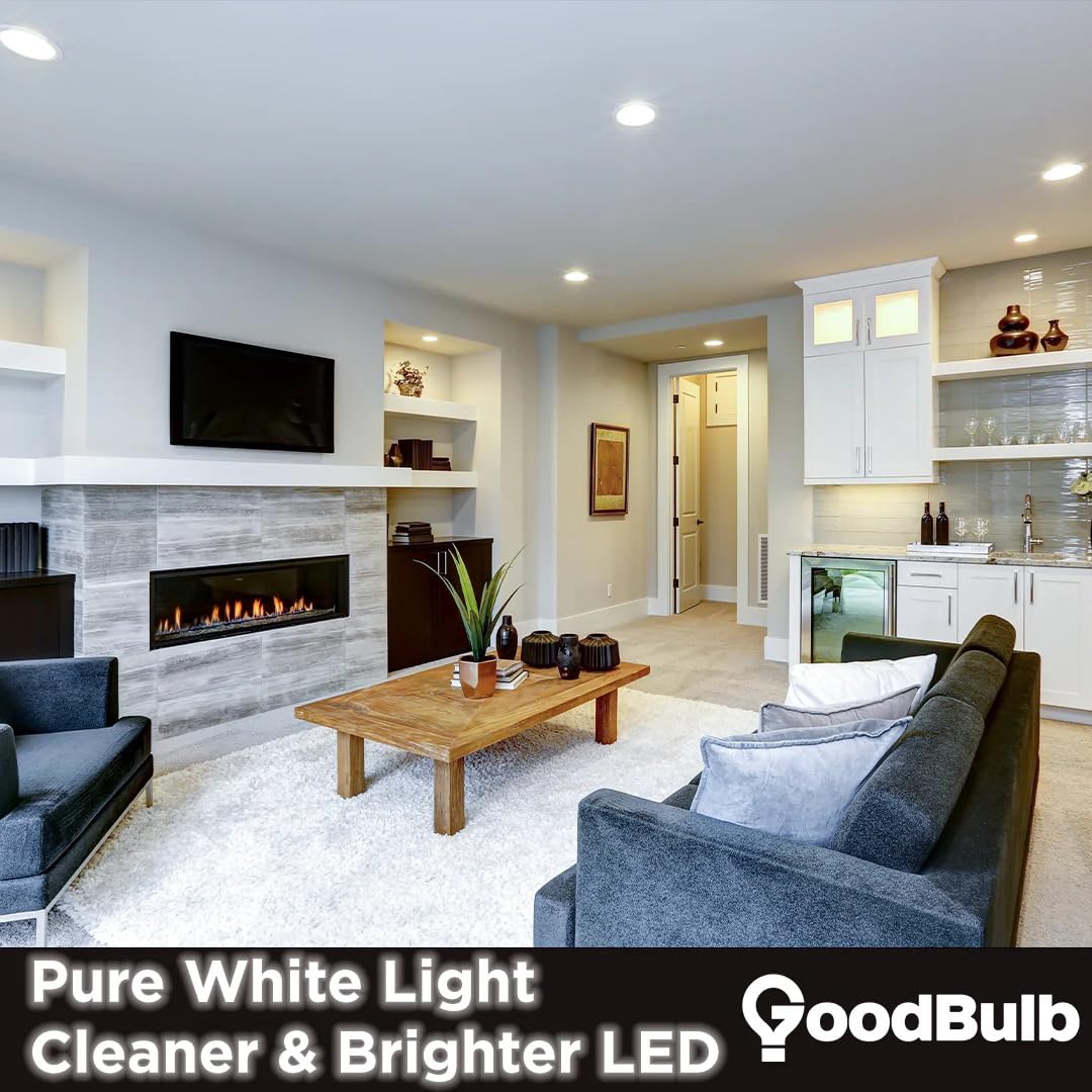 GoodBulb PAR16 LED Light Bulb, 7-Watt (50W Equivalent) Dimmable, Short Neck Flood Light, 5000K Daylight White, 450-Lumens, E26 Base (Pack of 4)