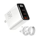 For iPhone 17 Charger Fast Charging - 65W USB C Portable Charger Block with 2 Pack 6FT Fast Charging Cables, Rapid Charger Type C Compatible