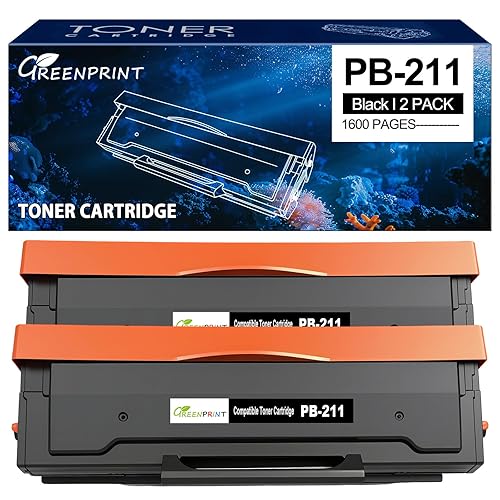 PB-211 PB-210E Compatible Toner Cartridges 1600 Pages 2 Blacks for M6552NW M6602NW M6500NW M6550NW M6600NW P2500 P2500W P2502 P2502W P2511W P2516