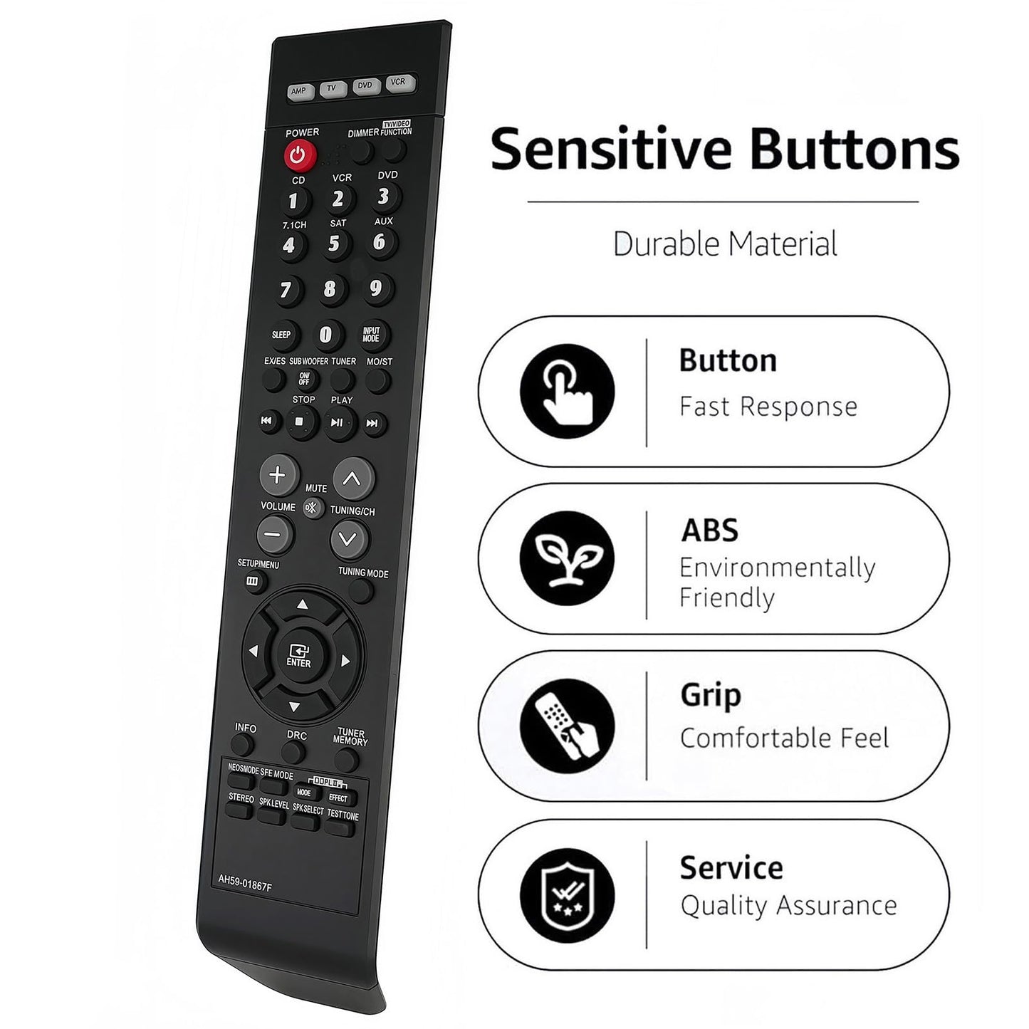 Replacement Remote Control Compatible for Samsung AH59-01867F Home Theater System