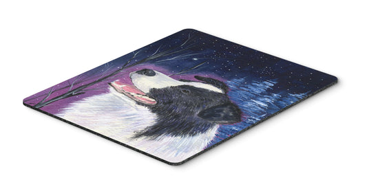 Caroline's Treasures SS8369MP Starry Night Border Collie Mouse Pad, Hot Pad or Trivet for Home Office Gaming Working Computers Laptop Mouse