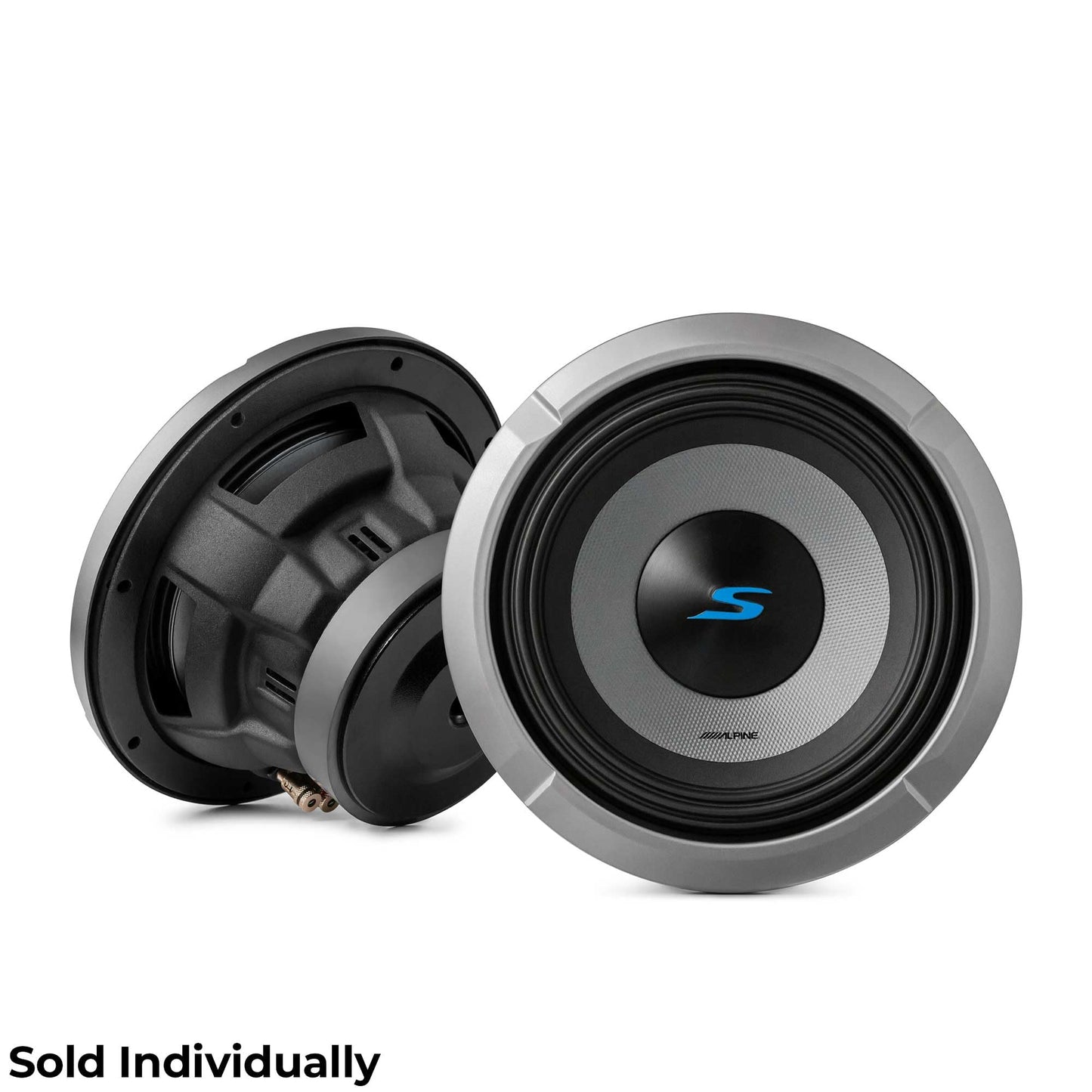 Alpine S2-W8D4 8" S-Series Dual 4 Ohm Car Subwoofer, 900W Max, 300W RMS