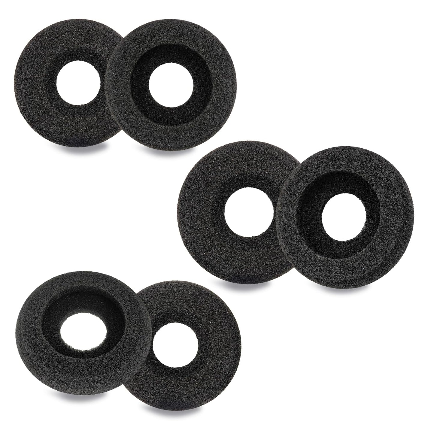 Ear Cushions for Plantronics Headset, Foam Ear Pads Replacement for Plantronics Blackwire 3210 3220 3320 C320 C3225 HW251N HW261N HW510 HW520 Jabra