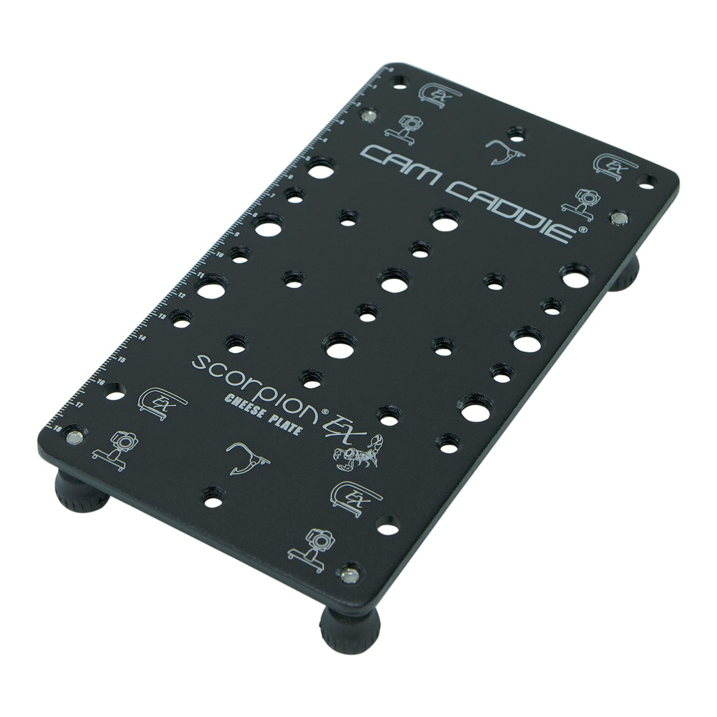 Cam Caddie Ultra Flat Low Angle Cheese Plate POD/Tripod Mount for DSLR, Mirrorless and Action Cameras