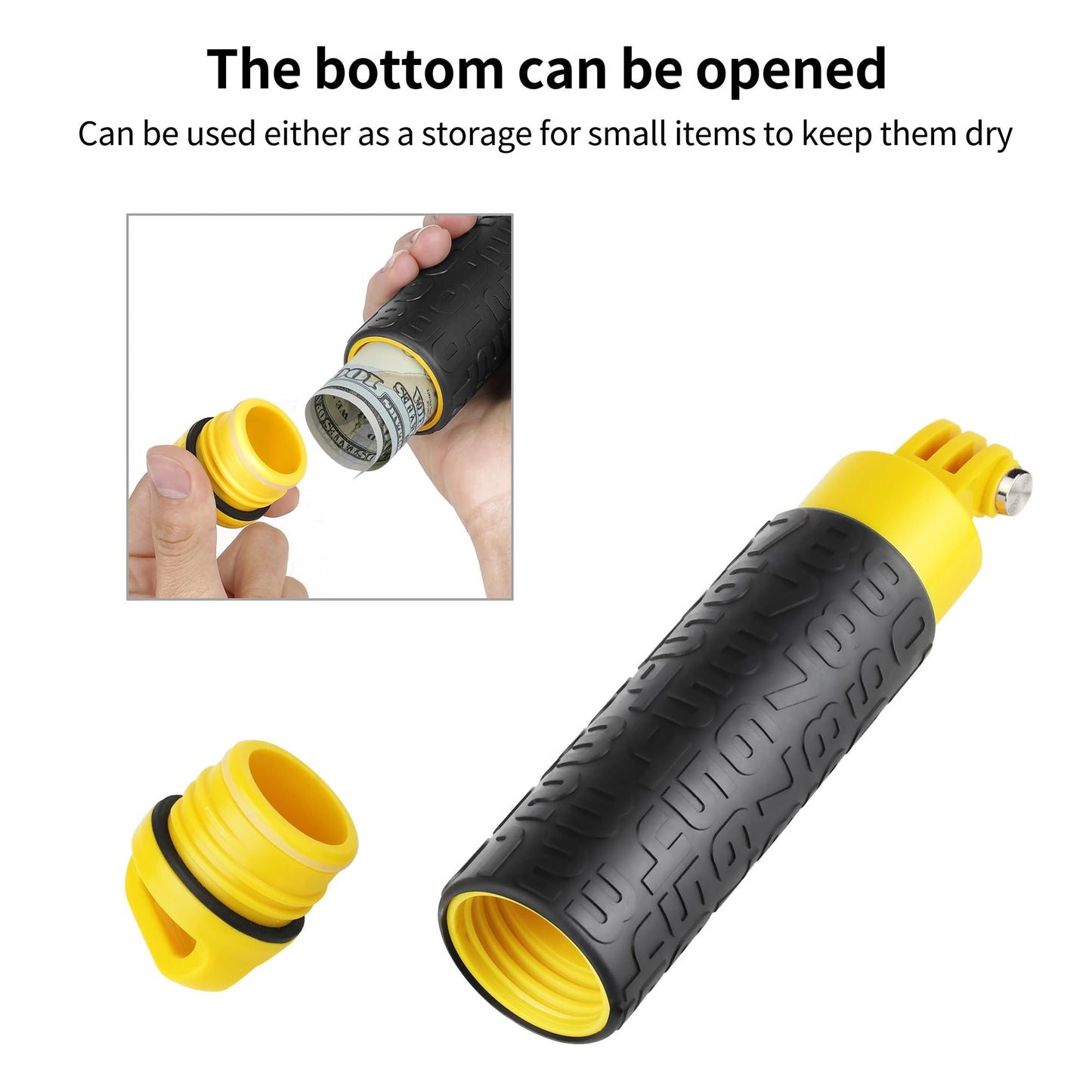 SOONSUN Floating Hand Grip Compatible with GoPro Hero 13 12 11 10 9 8 7 6 5 4 3, Session, Fusion, Max, Osmo Action 3 4, SJCAM, Action Camera