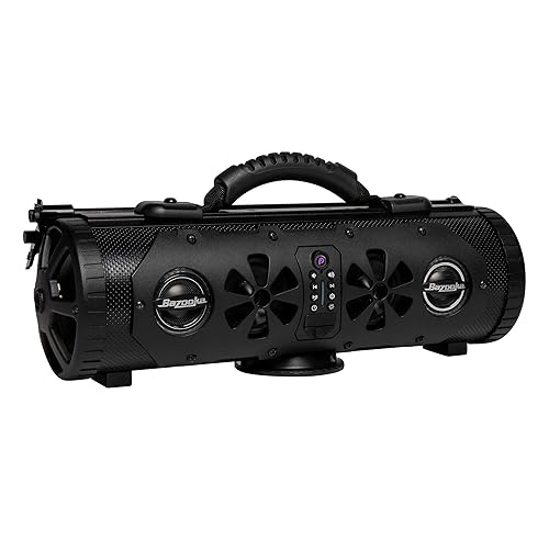 Bazooka Party Bar Mini | Portable Bluetooth IP66 Waterproof Speaker | RGB Lights | Party Button Pairing | Up to 70 HRS Battery Life | 6 Marine Grade
