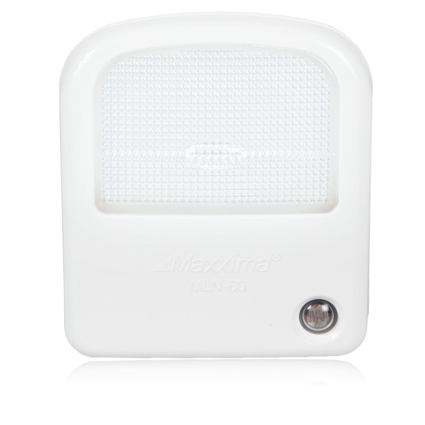 Maxxima MLN-60 LED Night Light with Dusk to Dawn Sensor Cool White Super Bright (Pack of 2)