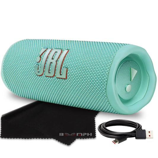 JBL Flip 6 Portable Bluetooth Wireless Speaker, IP67 Waterproof and Dustproof Built-in Battery - Teal - Boomph's Comprehensive Ultimate Performance