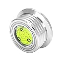 QWORK Record Weight Phono Disc Stabilizer, 60HZ Record Weight Stabilizer, with Bubble Leveling (60Hz, Silver)