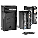DSTE (2-Pack) NP-F750 Battery and Travel Charger Kit Compatible with Sony CCD-TRV215 CCD-TR917 TR315 HDR-FX1000 HDR-FX7 HVR-V1U HVR-Z7U HVR-Z5U Camera