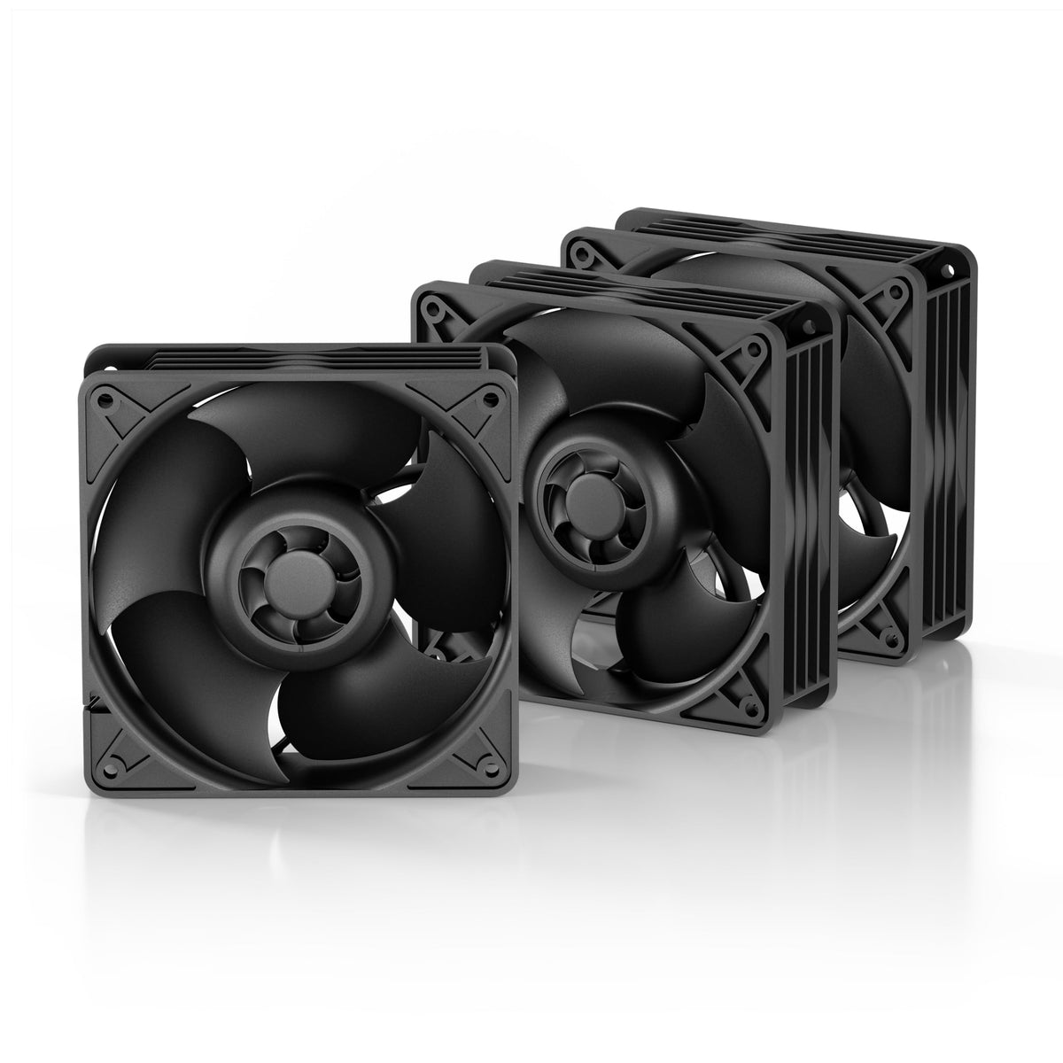 ARCTIC S12038-8K, Electronic Component Fan, for Servers and Desktops (Pack of 3), Black Color
