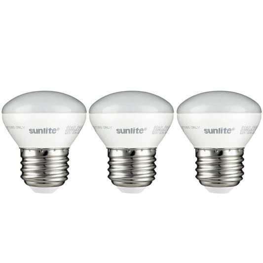 Sunlite LED R14 Mini Flood Light Bulbs, 4 Watts (25W Equivalent), 250 Lumens, Medium (E26) Base, Dimmable, ETL Listed, 2700K Soft White, for China