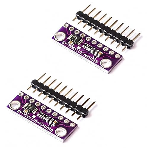 PAMEENCOS 2pcs GY-ADS1015 ADS1015 12 Bit Analog to Digital Ultra-Small 12-bit Precision ADC Converter Development Board Module for Arduino