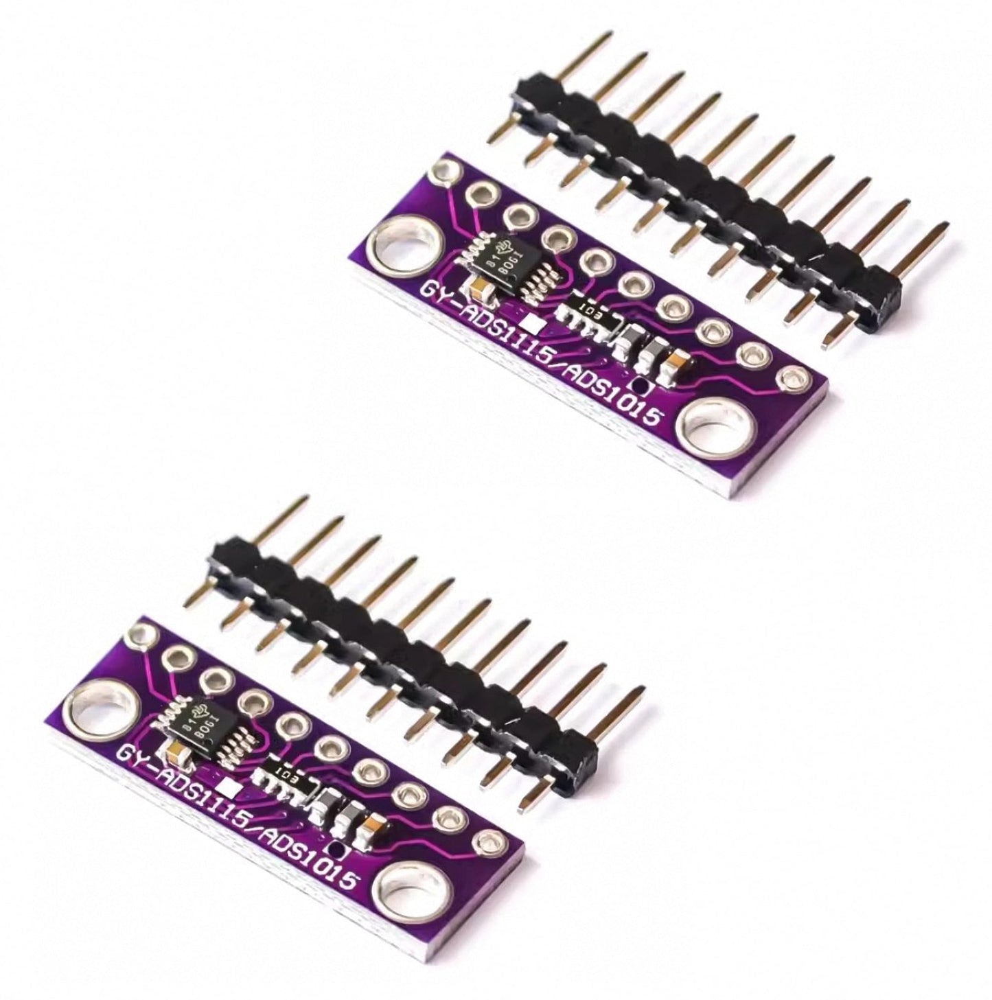 PAMEENCOS 2pcs GY-ADS1015 ADS1015 12 Bit Analog to Digital Ultra-Small 12-bit Precision ADC Converter Development Board Module for Arduino