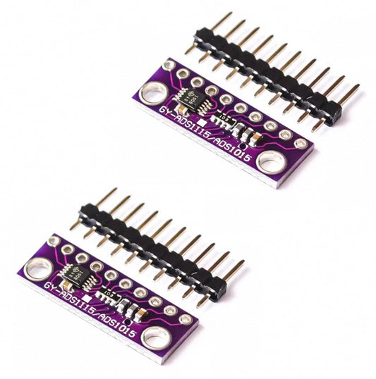 PAMEENCOS 2pcs GY-ADS1015 ADS1015 12 Bit Analog to Digital Ultra-Small 12-bit Precision ADC Converter Development Board Module for Arduino