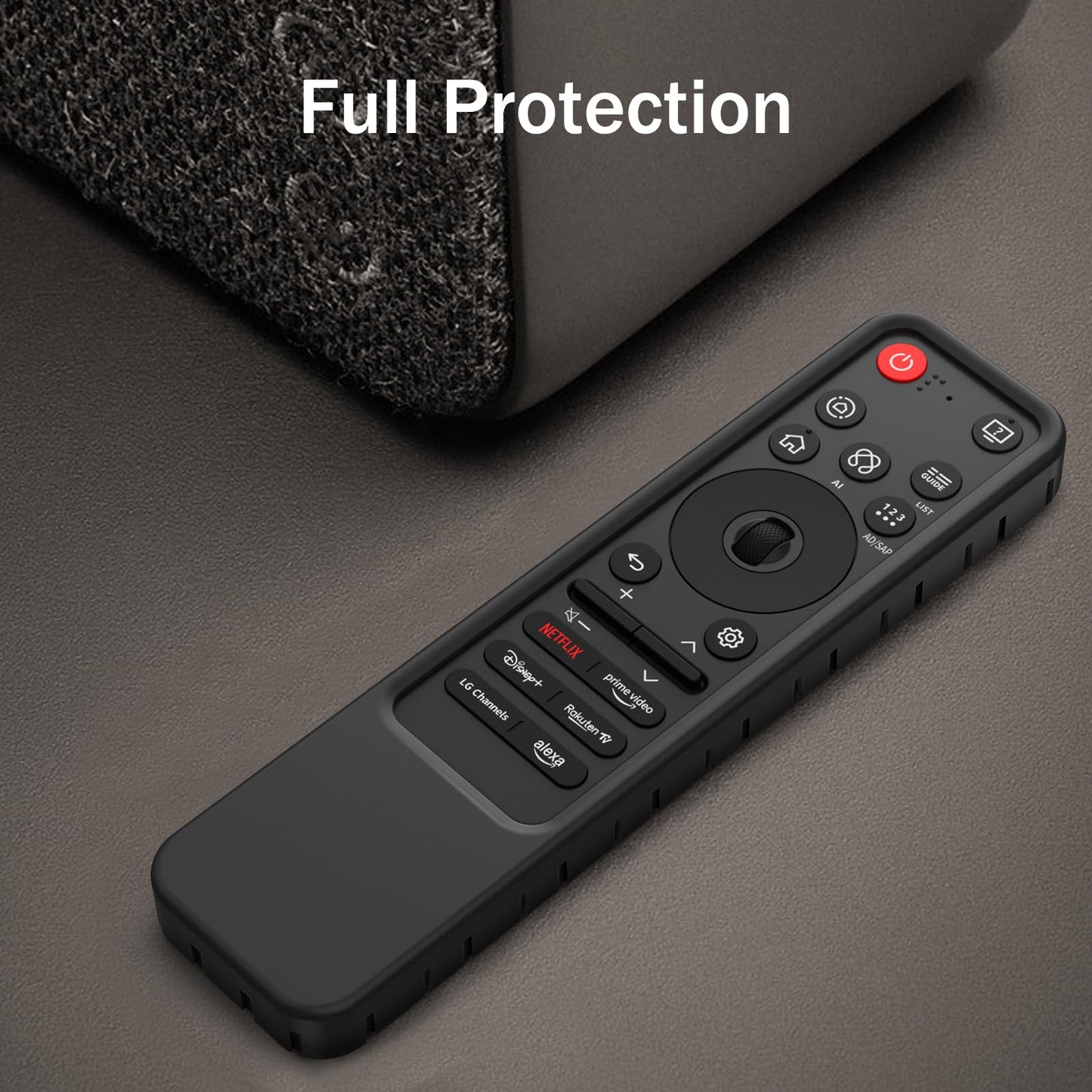 Fintie Silicone Case for LG MR25GA Remote Control, Lightweight Anti Slip Shockproof Protective Cover for LG OLED Smart TV C5 B5 G5 M5 Series Magic